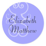 Customize First Names Elegant Lavender Sticker
