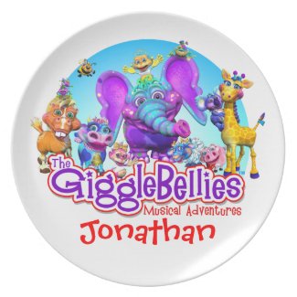 Customize Fun Plate with "The GiggleBellies"