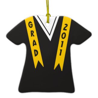 Customize Graduation Gown: Edit Sash Class 2011 ornament