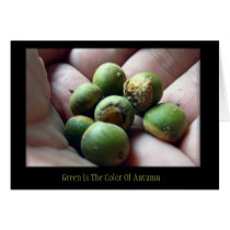 Customize Green Is The Color Of Autumn cards by wildlifezoo Customize Green Is The Color Of Autumn cards