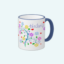 Customize - Hedwig Flower Cup - We *Heart* You mugs