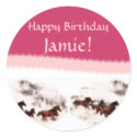 Horse Party Invitation Envelope Seals