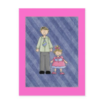 Customize It! Dad and Daughter postcards