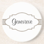 Customize It! Nameplate Beverage Coasters