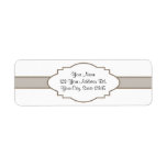 Customize It! Nameplate Return Address Label