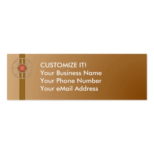 CUSTOMIZE IT! Personal Profile CARDS Business Card (front side)