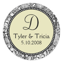 Customize Me! ...Monogram Wedding Sticker stickers