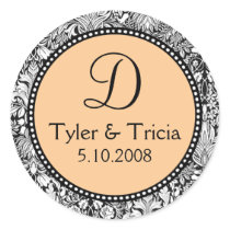 Customize Me! ...Monogram Wedding Sticker stickers
