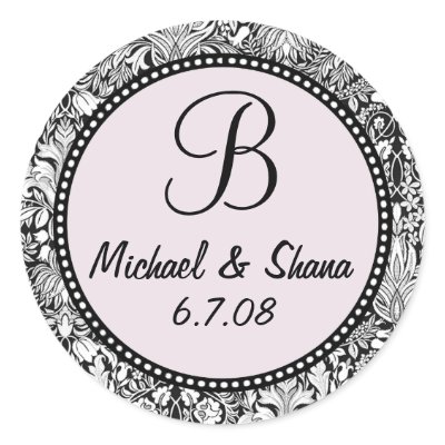 Customize Me! ...Monogram Wedding Sticker by EverAfter