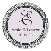 Customize Me ...Monogram Wedding Stickers stickers
