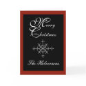 Customize Merry Christmas Snowflake Greeting Card by indolilly Customize Merry Christmas Snowflake Greeting Card