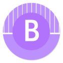 Customize Monogram Purple Seal Stickers