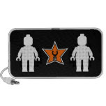 Customize My Minifig Logo, with White Minifigs Travel Speakers