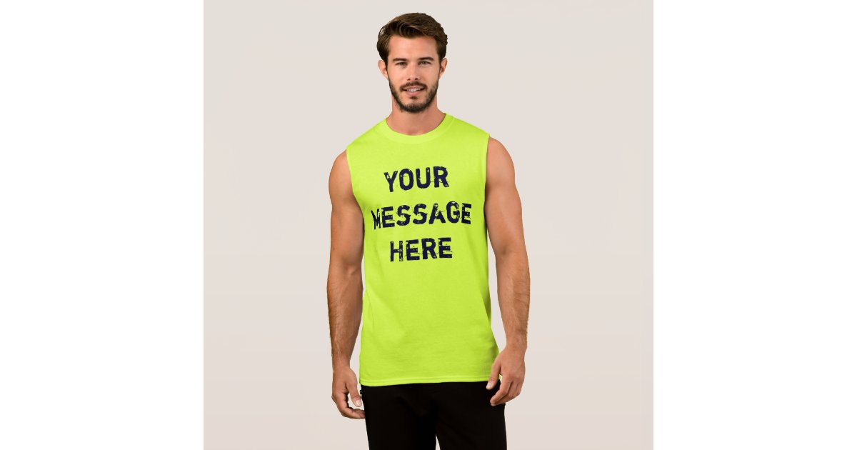 Customize Neon Tank Tops for Men Zazzle