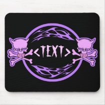 Customize Pastel Skulls and Flames , <TEXT> mousepads by customize_it Customize Pastel Skulls and Flames , <TEXT> mousepads