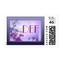 Customize Personal Monogram Postage stamps