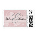 Customize pink and gray wedding postage postage by perfectpostage Customize pink and gray wedding postage postage
