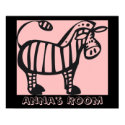 Customize Pink Zebra Poster posters by jbranam Customize Pink Zebra Poster posters
