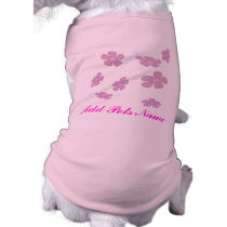 customize pretty flowers pet clothing