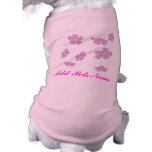 customize pretty flowers doggie tee shirt