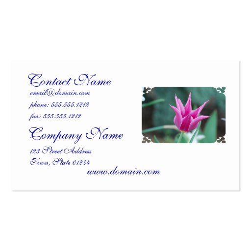 Customize Product Business Card (front side)