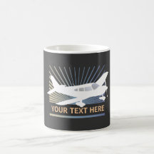 Customize Text - Low Wing Airplane Mug