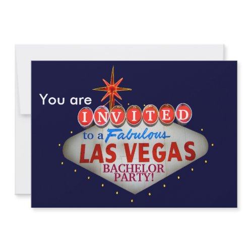 Customize the Las Vegas Welcome Sign invitation