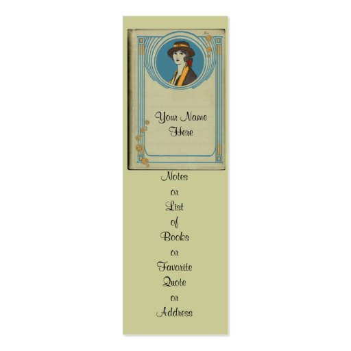 Customize this bookmark and hand it out! business card template (front side)
