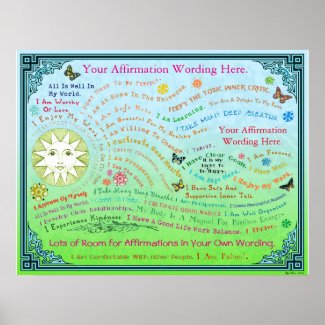 Customize this Garden Affirmation Poster