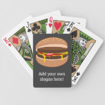 Customize this Hamburger graphic Bicycle Card Deck