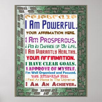Customize this High Tech Affirmation Poster