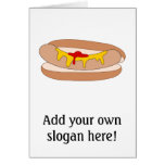 Customize this Hot Dog graphic Greeting Card