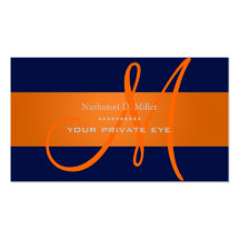 Customize this monogram business card