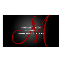 Customize this monogram business card