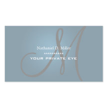 Customize this monogram business card