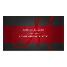 Customize this monogram business card
