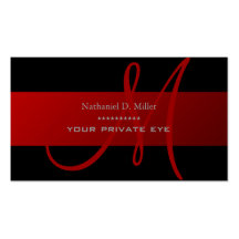 Customize this monogram business card