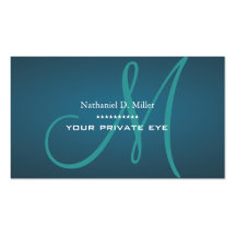 Customize this monogram business card