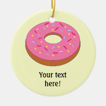 Customize this Ring Doughnut Graphic Christmas Tree Ornaments