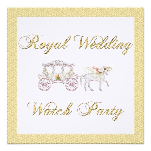 Customize THIS Royal Wedding Watch Party Invite