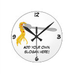 Customize this Spaghetti Pasta graphic Round Clock