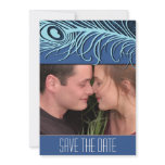 Customize to Your Photo Peacock Save the Dates Invitations