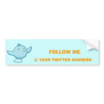 Customize Twitter Sticker bumper stickers by funny_tshirt Customize Twitter Sticker bumper stickers