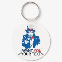 CUSTOMIZE UNCLE SAM WANT YOU, <YOUR TEXT> keychains by customize_it CUSTOMIZE UNCLE SAM WANT YOU, <YOUR TEXT> keychains