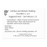 Customize Wedding Hotel Accommodation Insert Card Business Card