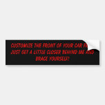 Customize Your Car Bumper Stickers