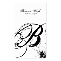 customize your monogram business card template