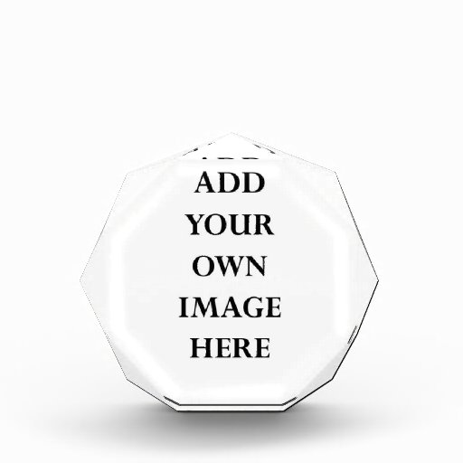 customize your octagonal acrylic block acrylic award
