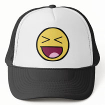 Customize Your Own: Awesome Laugh Smiley Face Mesh Hat