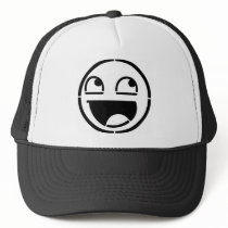 Customize Your Own: Awesome Smiley Face Stencil Trucker Hats